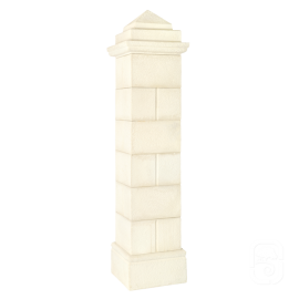 Pilier Périgord 40 blanc en pierre reconstituée - H 218cm