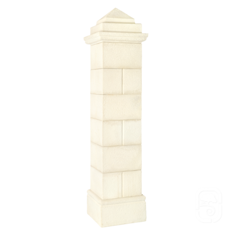 Pilier Périgord 40 blanc en pierre reconstituée - H 218cm