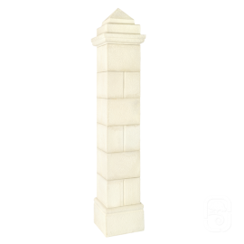 Pilier Périgord 50 blanc en pierre reconstituée - H 340cm
