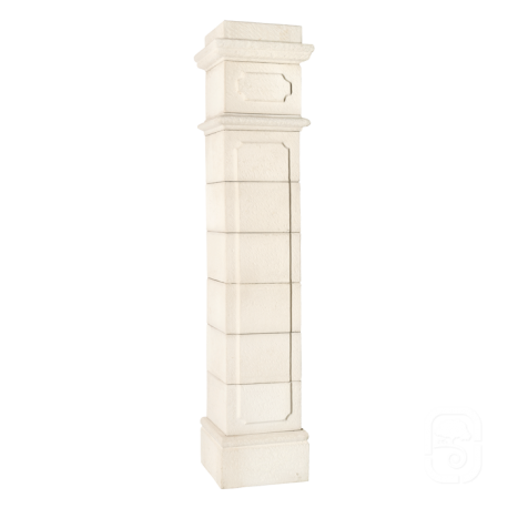 Pilier Médoc 40 blanc en pierre reconstituée - H 229cm