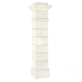 Pilier Saintonge 40 blanc en pierre reconstituée - H 236cm