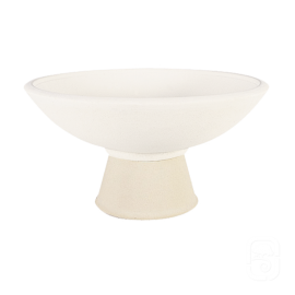 Pied pour Coupe 108 béton pressé blanc - H 23cm