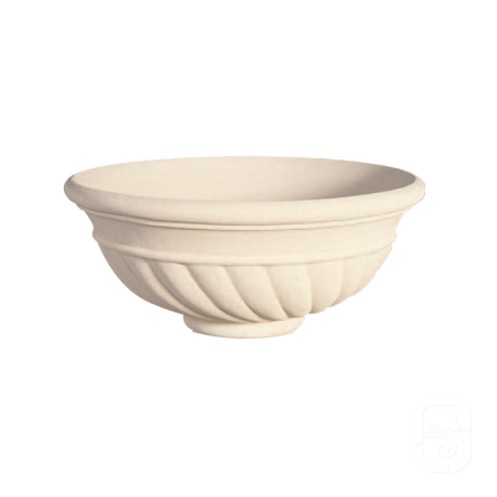 Coupe 226 en pierre reconstituée ton blanc - Ø 56cm Coupe 226 en pierre reconstituée ton blanc - Ø 56cm