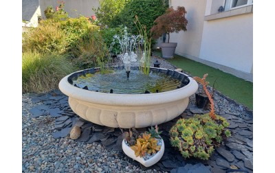 Une jolie coupe avec fontaine chez Martine