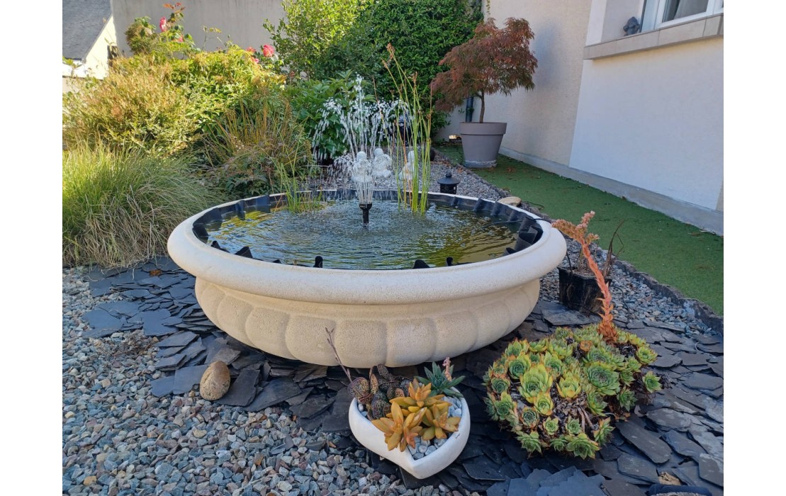 Une jolie coupe avec fontaine chez Martine